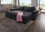 Moderne Polsterm&ouml;bel mit Schlaffunktion ANTHRAZIT