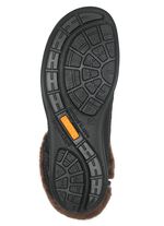 Schn&uuml;r-Booties mit echtem Lammfellfutter SCHWARZ