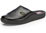 Klassische Herren-Pantoletten, mit anatomisch geformtem Fu&szlig;bett SCHWARZ