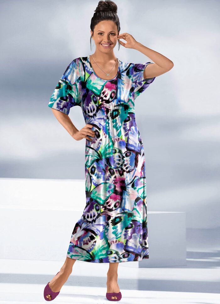 Kaftan mit farbbrillantem Inkjet-Druck 