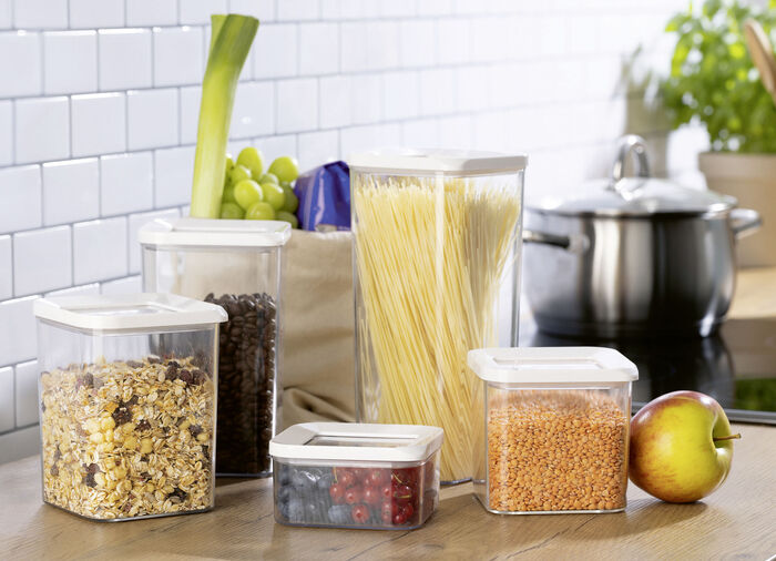 Transparentes Vorratsdosen-Set, 5-teilig. 