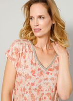 Shirt mit dekorativem Zierband 