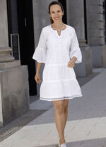 Kleid, 2-tlg. mit Ton-in-Ton Stickerei 