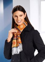 Schal mit geometrischen Formen 