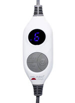 XXL-Heizdecke in Lammfell-Optik GRAU