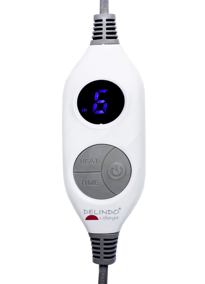 XXL-Heizdecke in Lammfell-Optik GRAU