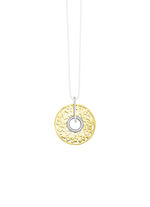 Schicker Anhänger in Bicolor mit Zirkonia 