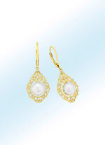 Filigrane Ohrringe mit S&uuml;&szlig;wasser-Zuchtperlen 