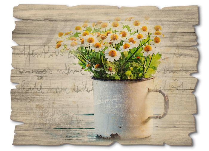 Hochwertiger Digitaldruck auf Echtholz 