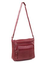 Laurina, Tasche, Damen, mit verstellbarem Umh&auml;ngeriemen BURGUND