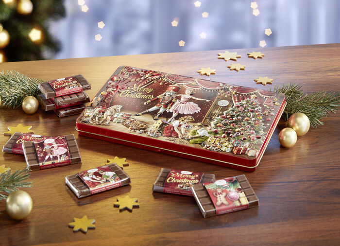 Schmuckdose Weihnachtsmärchen mit süßer Füllung 