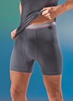 Pfeilring, Dreierpack Unterhosen aus Feinripp, grafit 