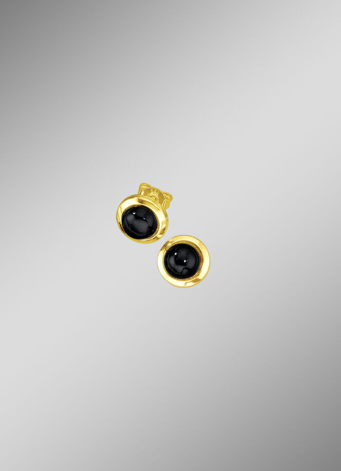 Ohrstecker mit echt Onyx 