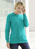 Pullover mit Ajourakzenten MALACHIT