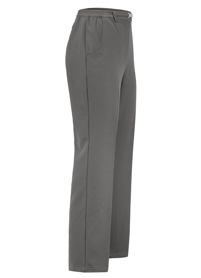 Hose mit schmückendem Zierteil  GRAU MELIERT