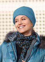 Hut mit Umschlag JEANSBLAU