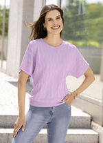 Pullover mit Wellenstruktur FLIEDER