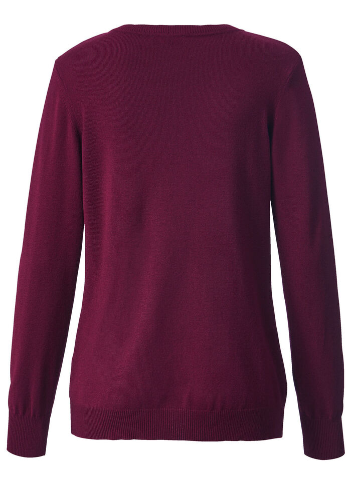 Pullover mit Modal-Anteil BEERE