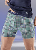 Dreierpack Pants, kariert mit Elastikbund