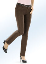 Hose mit angenehm weicher, wärmender Innenseite NUGATBRAUN