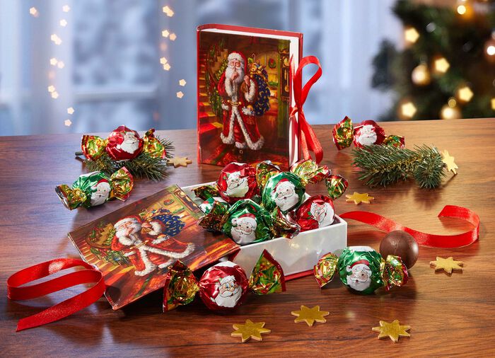 Weihnachtsbuch, 2er-Set, mit s&uuml;&szlig;er F&uuml;llung 