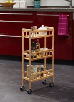 Haushalts-Rollwagen aus Bambus 