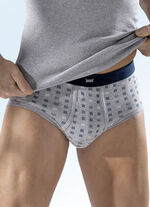 Viererpack Slips, allover dessiniert 