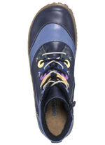 Gemini Schn&uuml;r-Bootie mit pfiffigen Bes&auml;tzen BLAU-BUNT