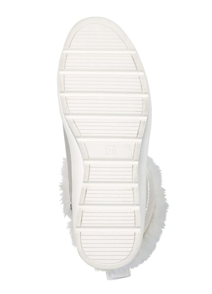 ELENA EDEN, gef&uuml;tterte Damen-Boots, Winterschuhe, Weite G, mit herausnehmbarem Fu&szlig;bett PERLWEISS-GRAU