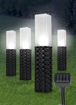 Solar-Leuchten 4er-Set mit Tageslicht-Sensor