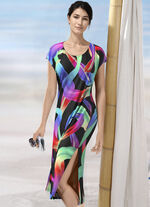 Kleid mit farbbrillantem Druckdessin 