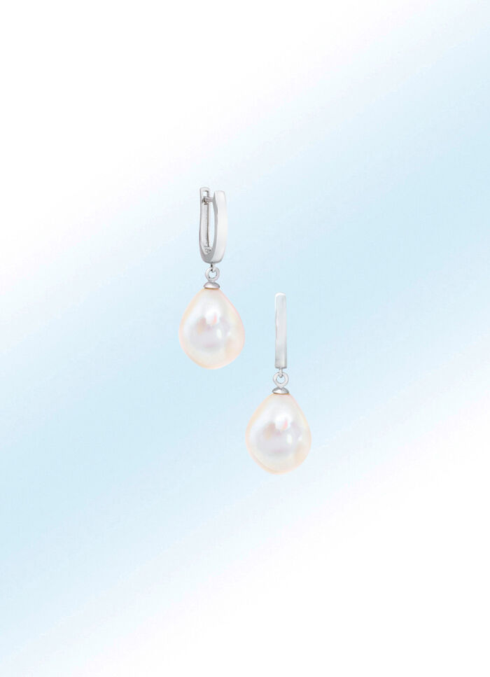 Clipstecker mit Süßwasser-Zuchtperlen 