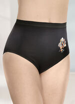 Fünferpack Slips mit Blumenmotiv 