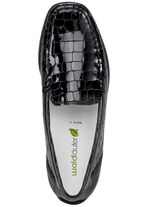 Waldl&auml;ufer, stilvolle Damen-Slipper, Weite H, mit herausnehmbarem Fu&szlig;bett 