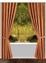 &Uuml;bergardinen-Garnitur mit Universalschienenband 