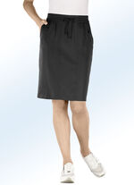 Rock in schmaler Schnittf&uuml;hrung SCHWARZ