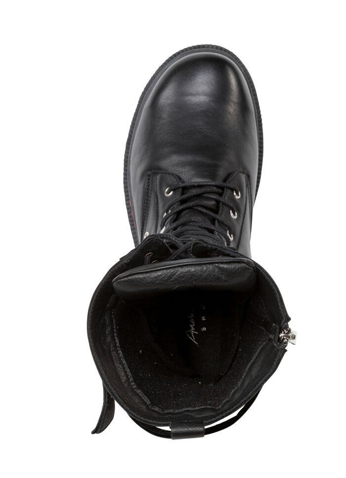 Andrea Conti Schn&uuml;r-Stiefel mit verstellbarer Schlie&szlig;e SCHWARZ