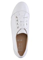 ELENA EDEN Schn&uuml;rschuh aus bestem Kalbleder WEISS