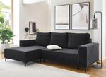 Polsterecke mit Bettfunktion und Bettkasten ANTHRAZIT