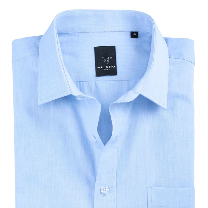 Langarm-Hemd von "Milano Italy" mit Kentkragen in 5 Farben 