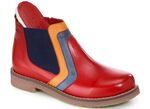 Gemini Stiefelette mit dekorativem Einsatz ROT-BUNT