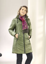 Kurzmantel mit 2-Wege-Reißverschluss KHAKI