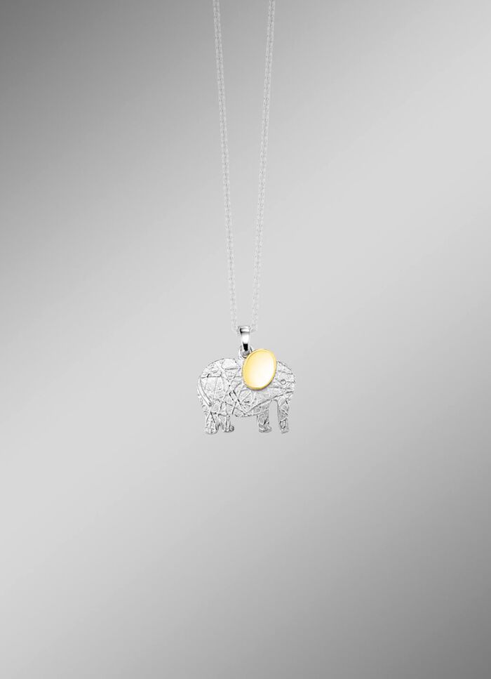 Elefanten-Anh&auml;nger in Silber 