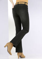 Jeans mit leicht ausgestellter Beinweite SCHWARZ