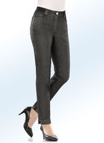Superbequeme Power-Stretch-Jeans mit spezieller Bundverarbeitung ANTHRAZIT