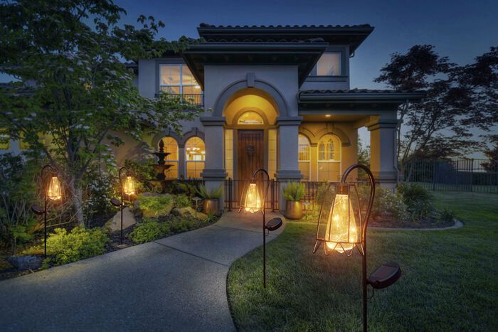 Solarleuchte in Rostoptik 