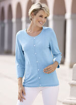 Pullover in Jackenoptik BLEU