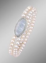 Elastisches, 2-reihiges Armband mit S&uuml;&szlig;wasser-Zuchtperlen 