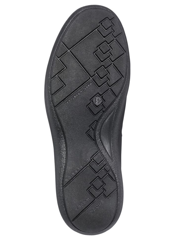 Schn&uuml;r-Bootie mit Wechselfu&szlig;bett SCHWARZ