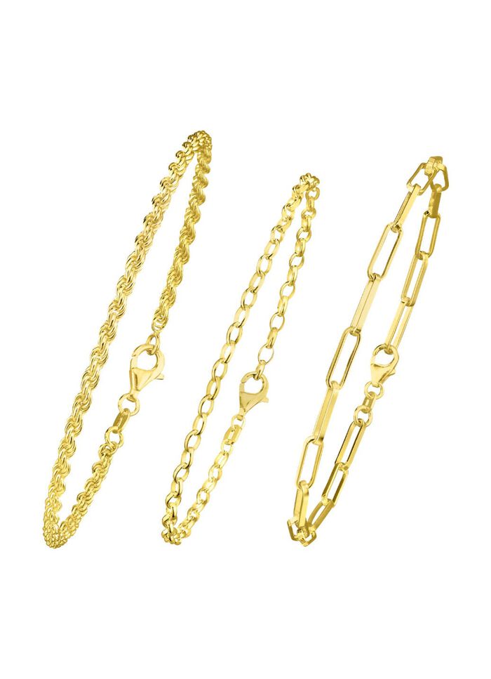 Schmuckset, 3-teilig, aus drei Armb&auml;ndern 